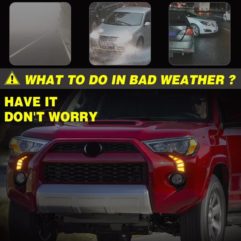 Kit luces LED DRL Toyota 4Runner 2014-2021 blanco diurno - imagen 2