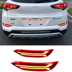 Reflector trasero de parachoques para Hyundai Tucson 2016-2018 – lámpara de freno y señal