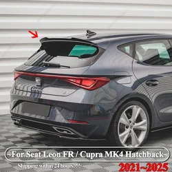 Alerón de techo negro estilo Maxton Seat León FR Cupra MK4 hatchback