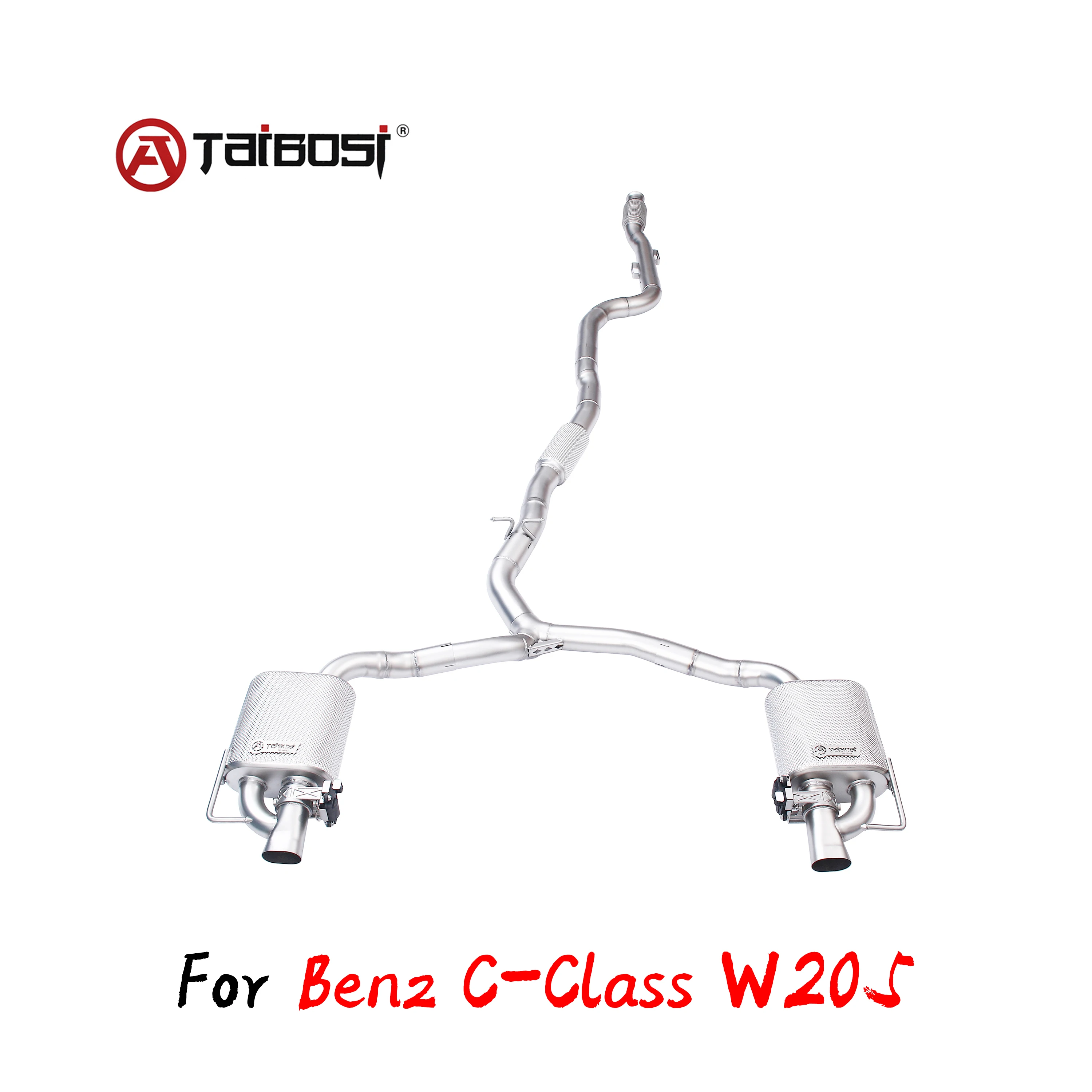 Taibosi escape catback válvula control eléctrico Mercedes C200 W205
