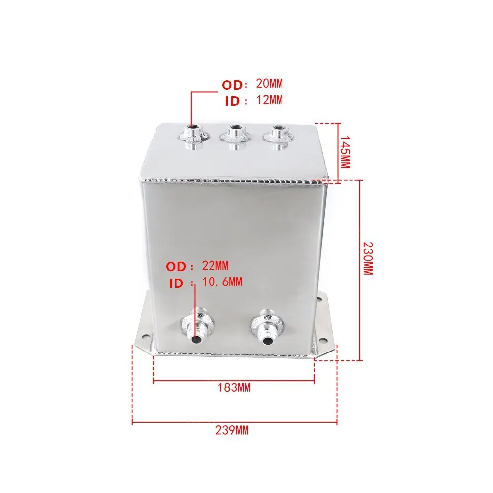 Depósito de captura de aceite universal en aluminio - imagen 4