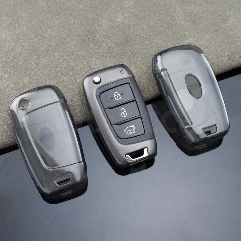 Funda transparente de TPU para llave Hyundai i30, Tucson y Kona - imagen 5