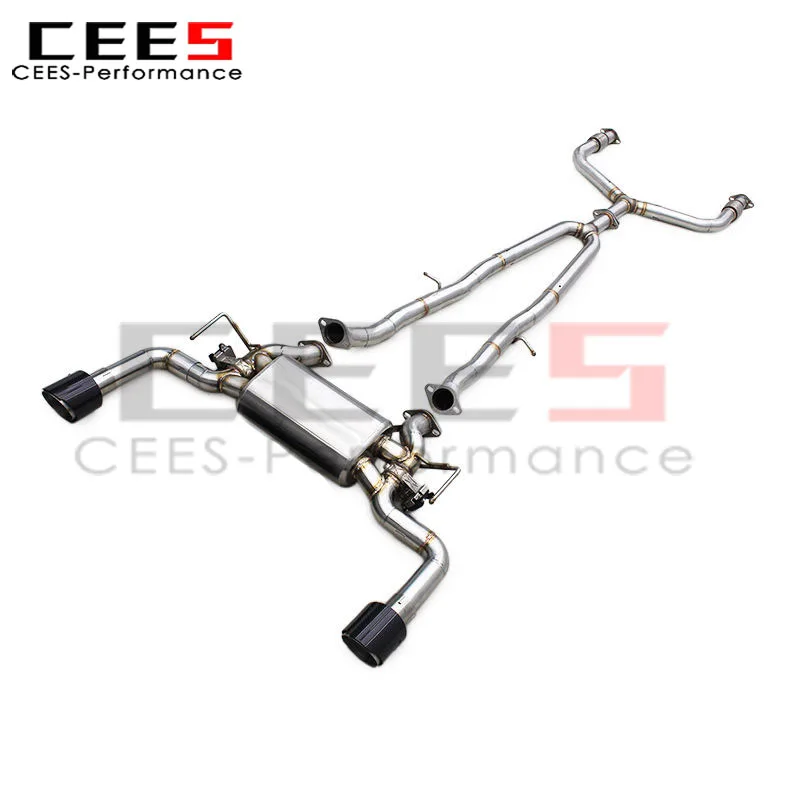 Escape catback CEES acero inox. Infiniti Q50S 3.7L 2014-2018 válvula - imagen 2