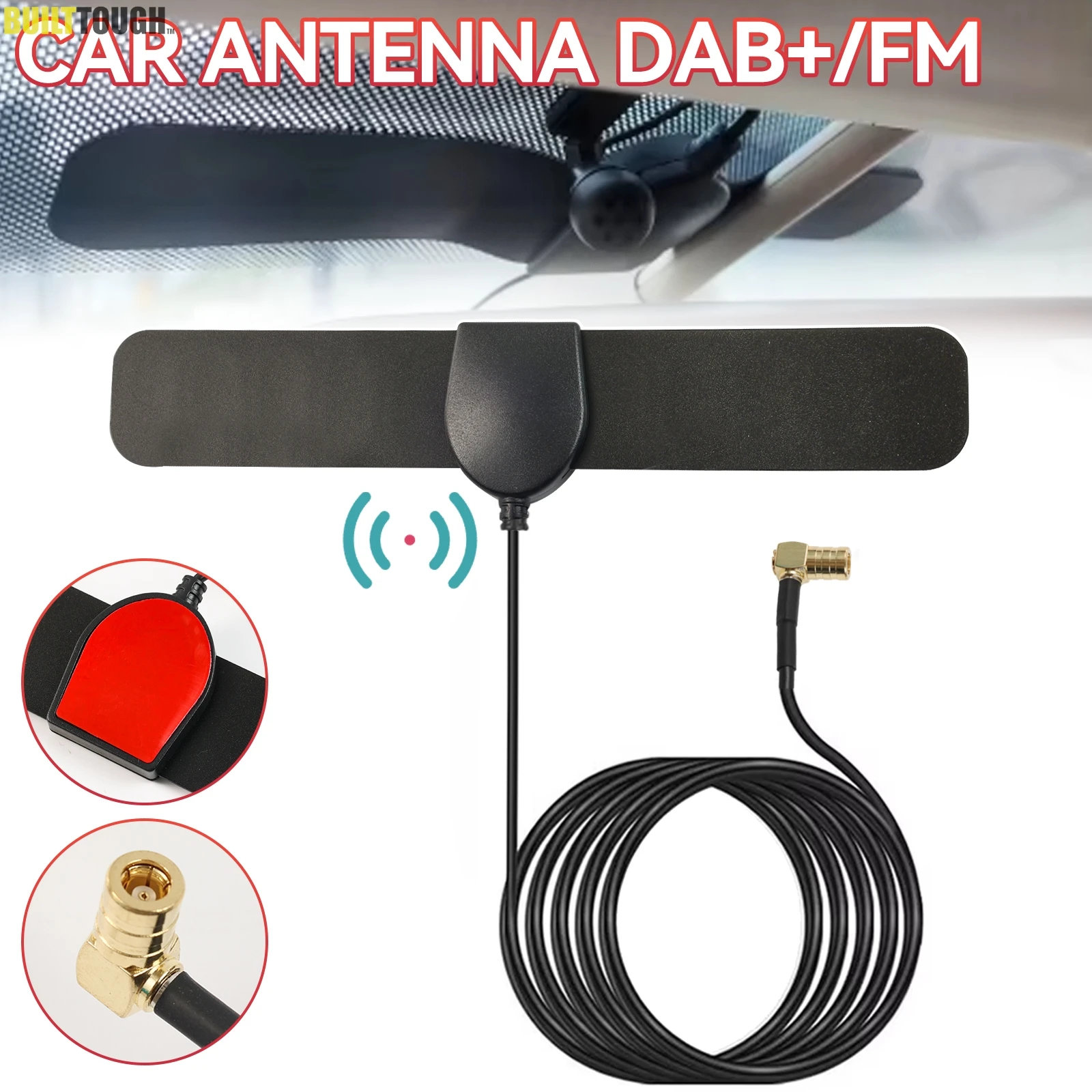 Antena DAB+ FM coche amplificada Plug & Play – JVC Kenwood Sony Alpine