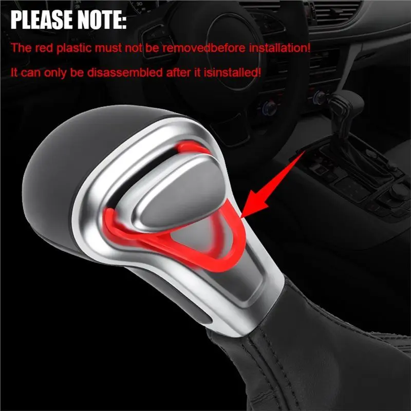 Perilla y bota palanca cambios Audi A4 Quattro A5 A6 Q5 2008-2015 - imagen 4