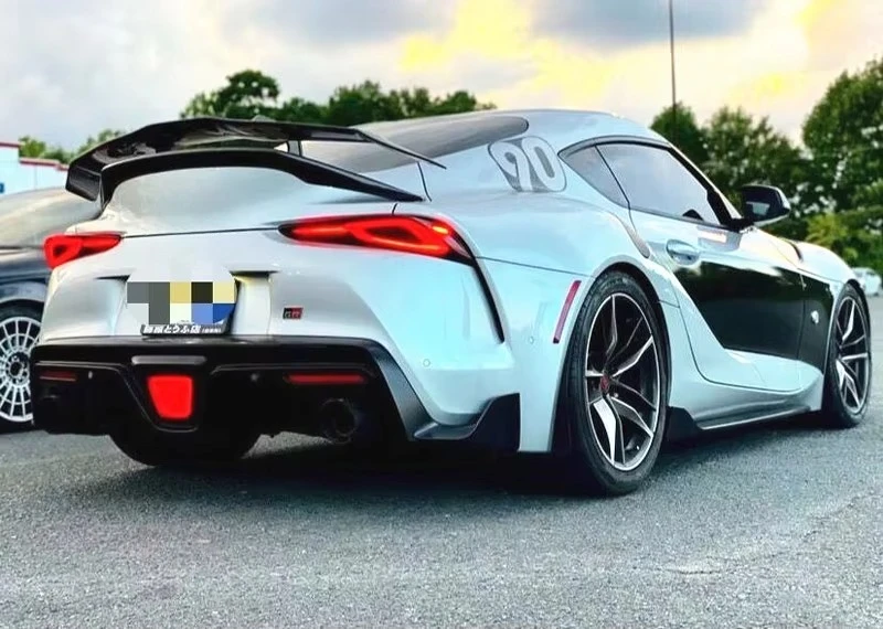 Alerón de fibra de carbono cuello de cisne para Toyota Supra A90 - imagen 5