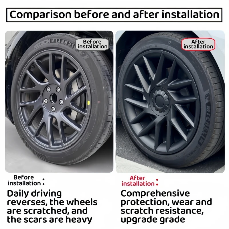 Cubreruedas aerodinámicos para llantas Tesla Model 3 Highland 2024 - imagen 5