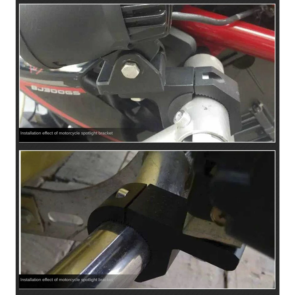 Kit montaje barra luz trabajo 19-30mm abrazaderas universales moto