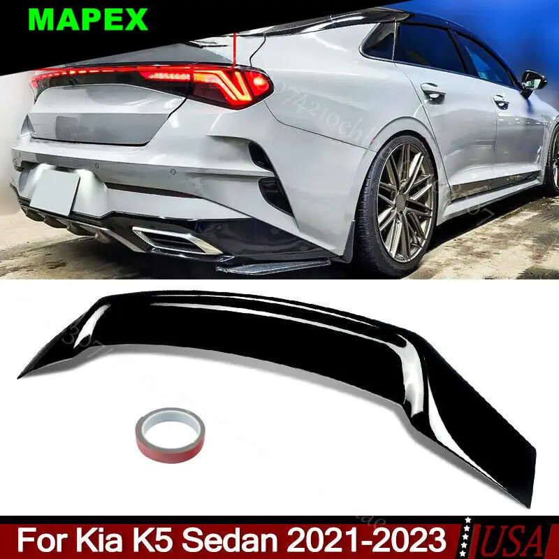 Alerón deportivo negro Kia K5 Sedan 2021-2023