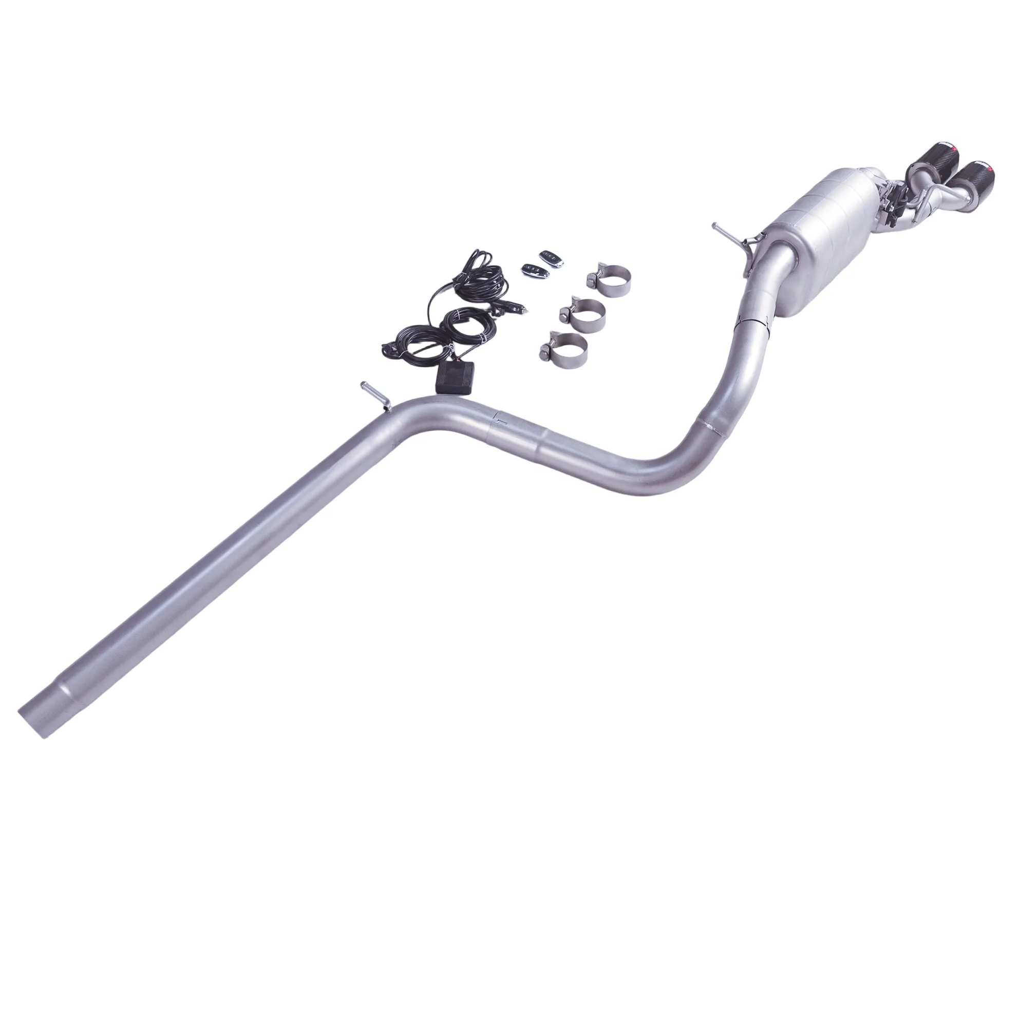 【Producto personalizado】 Aplicable a 15 modelos de tubos silenciadores de escape de válvula de acero inoxidable Catback Volkswagen POLO gti 1.4T - imagen 4