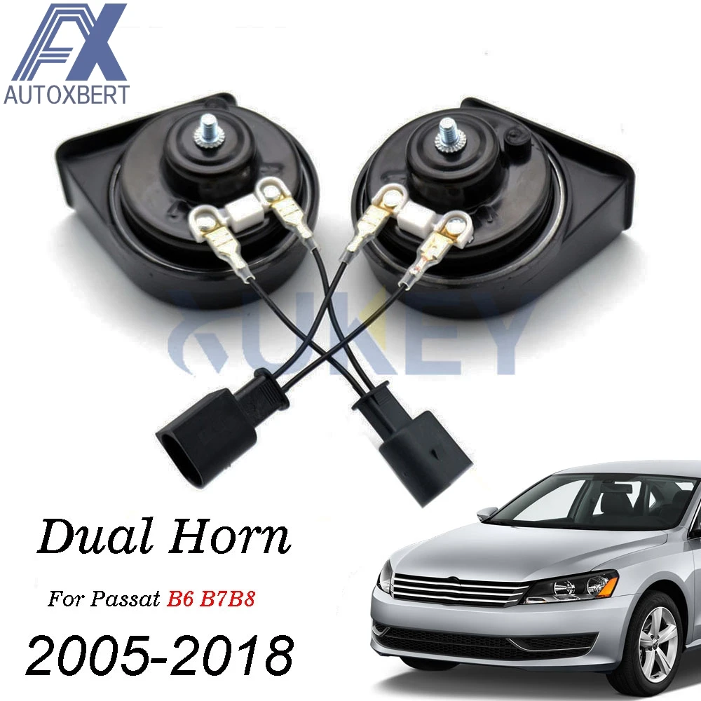 Bocina de caracol doble tono para VW Passat B6 B7 B8