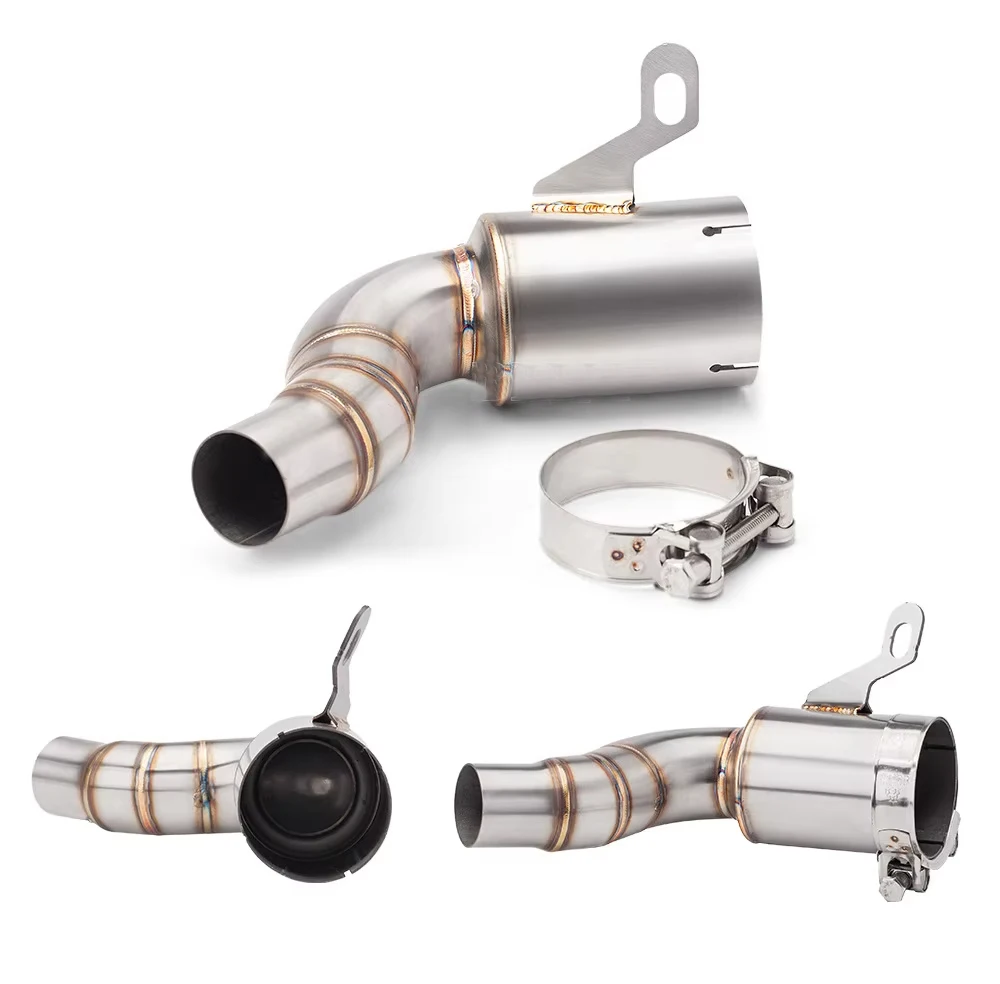 Para DUKE 125 250 390 Adventure RC390 2020 - 2023 sistema de escape de motocicleta silenciador modificado Moto 51mm tubo de enlace medio delantero - imagen 3