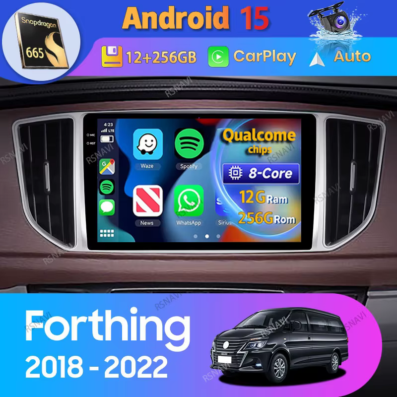 Radio Android 15 con CarPlay y Android Auto para Dongfeng Forthing M5