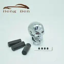 Palomilla calavera LED con engranaje para cambio manual universal – estilo racing