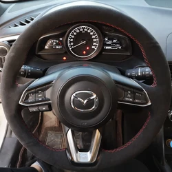 Funda trenzada para volante en gamuza Mazda CX-3 y CX-5