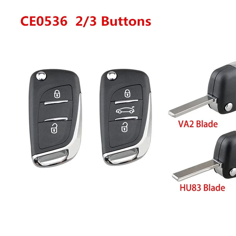 Carcasa llave plegable CE0523 VA2 – Peugeot 306, 407 y 807