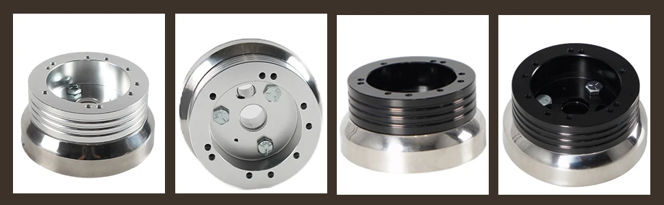 Adaptador de cubo de volante pulido para Chevrolet