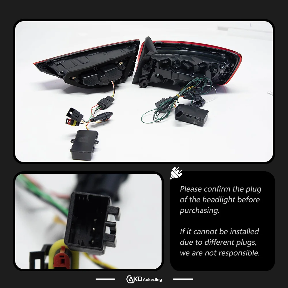Luz trasera LED Audi A3 8V sedán señal dinámica 2013-2019 - imagen 4