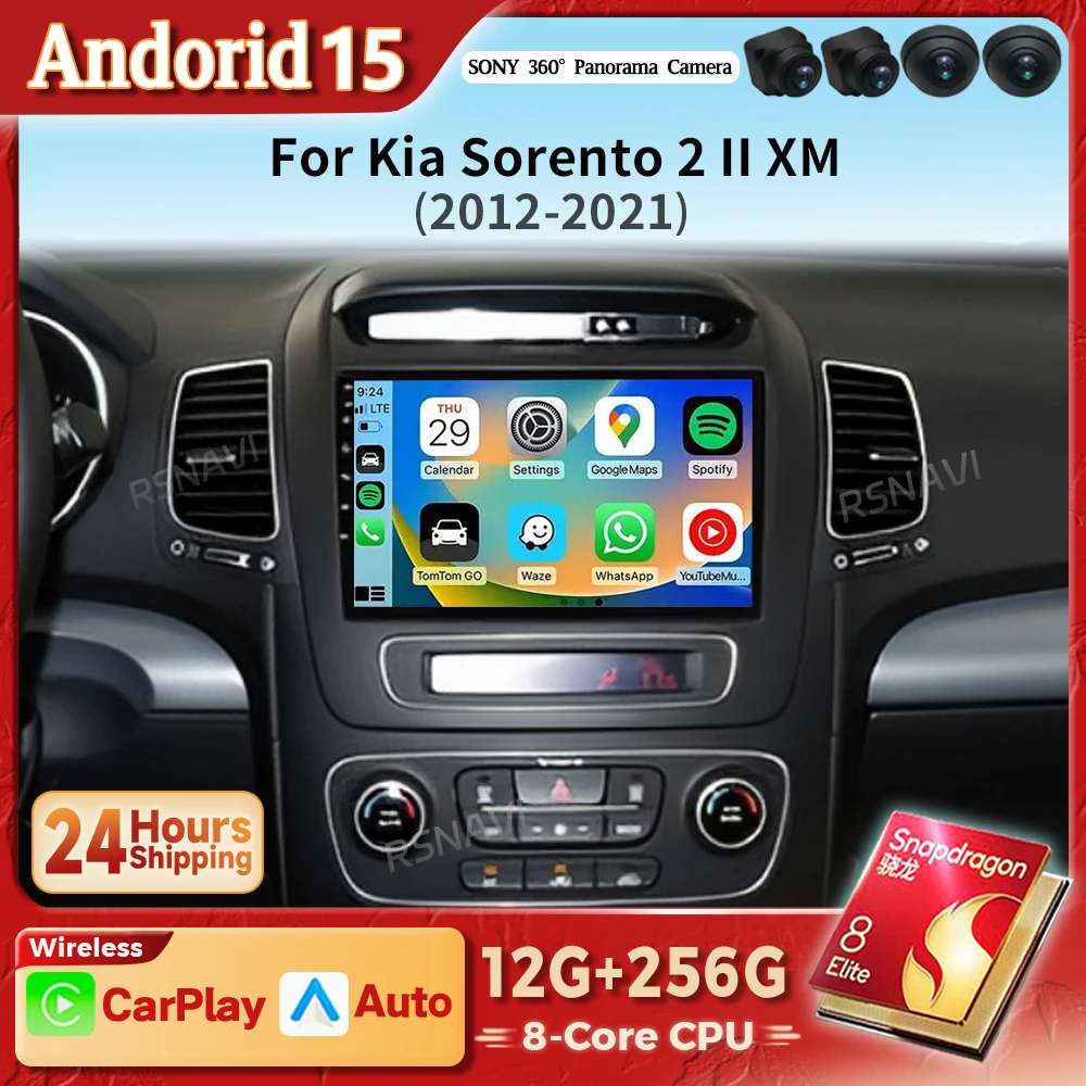 Autoradio Android 2DIN con GPS y DSP Kia Sorento XM 2012-2021