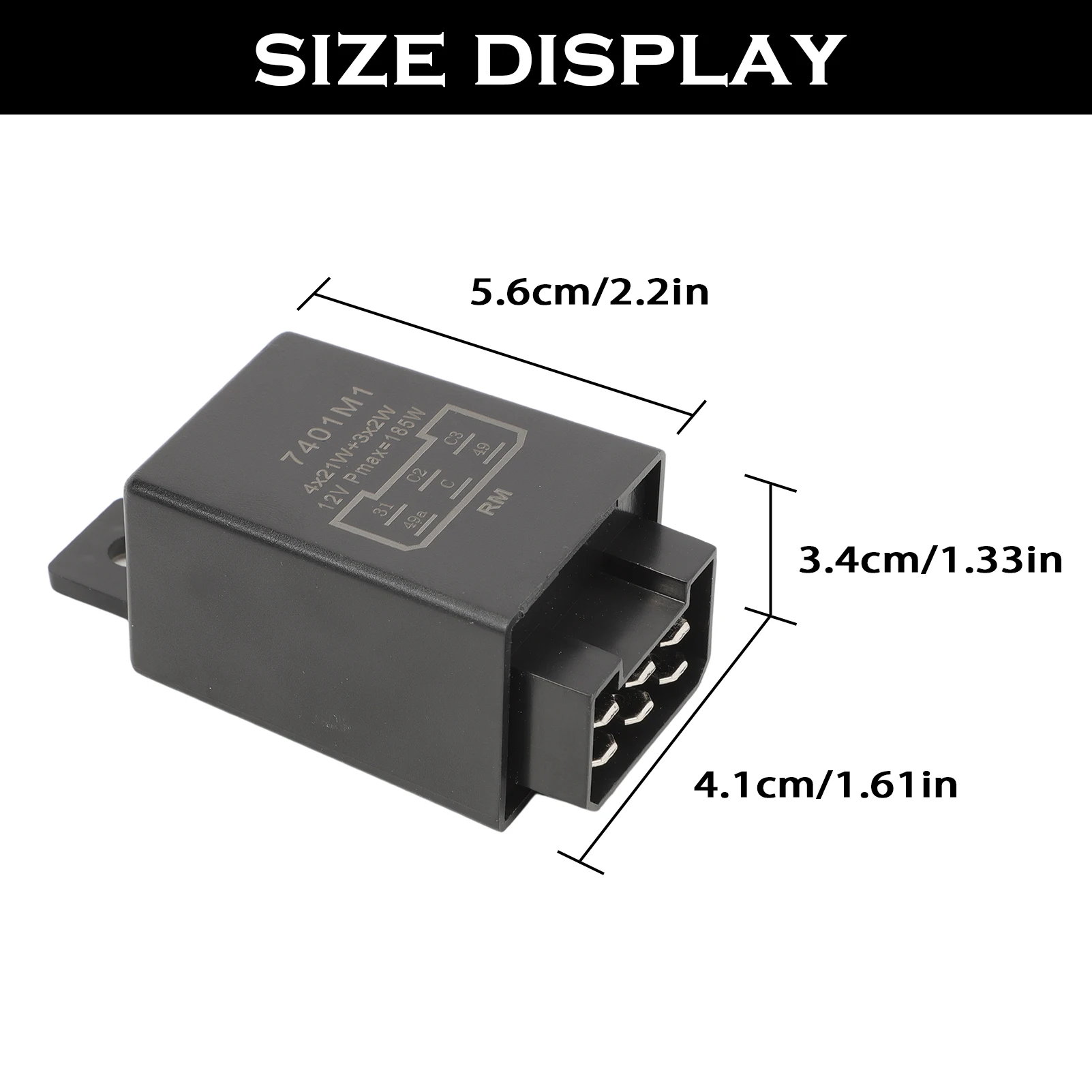Relé intermitente 12V 21W para tractor, camión y coche clásico - imagen 3