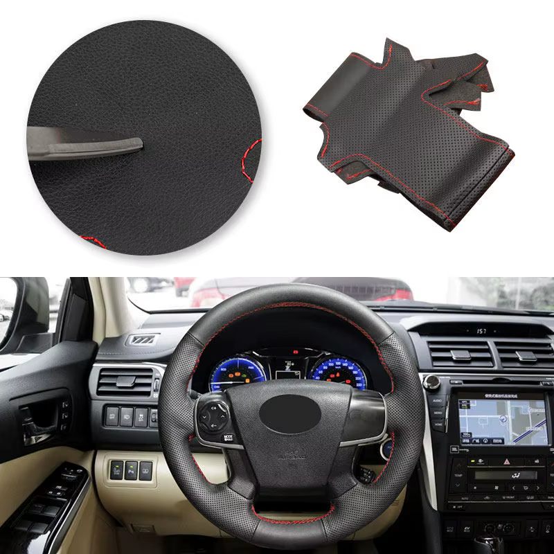 Funda de volante de microfibra para Toyota Camry 2012-2016