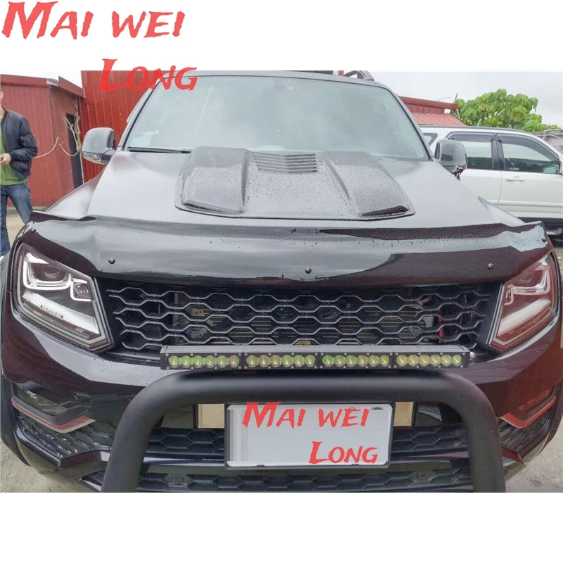 Parrilla delantera de malla ABS para VW Amarok V6 2015-2019 - imagen 4