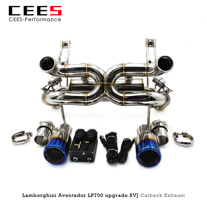 Escape catback CEES Lamborghini Aventador LP700 2011-2016 inox