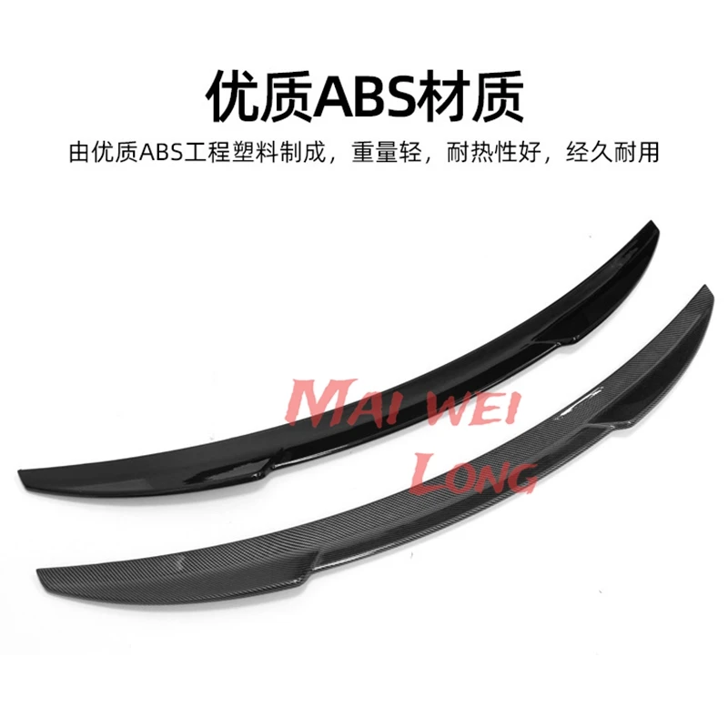 Para 2022-2024 BYD Seal EV DM-i tapa trasera de maletero de coche de carbono negro alerón de cola de pato alas accesorios de ajuste Exterior parte - imagen 5