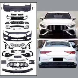 Kit de carrocería de coche para Mercedes Benz CLS W257 CLS260 CLS300 CLS350 19-23 rejilla de parachoques trasero delantero modificado labio trasero garganta trasera