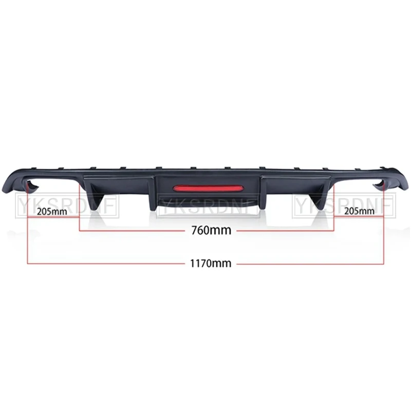 Alerón trasero LED carbono ABS para VW Jetta Mk7 - imagen 4