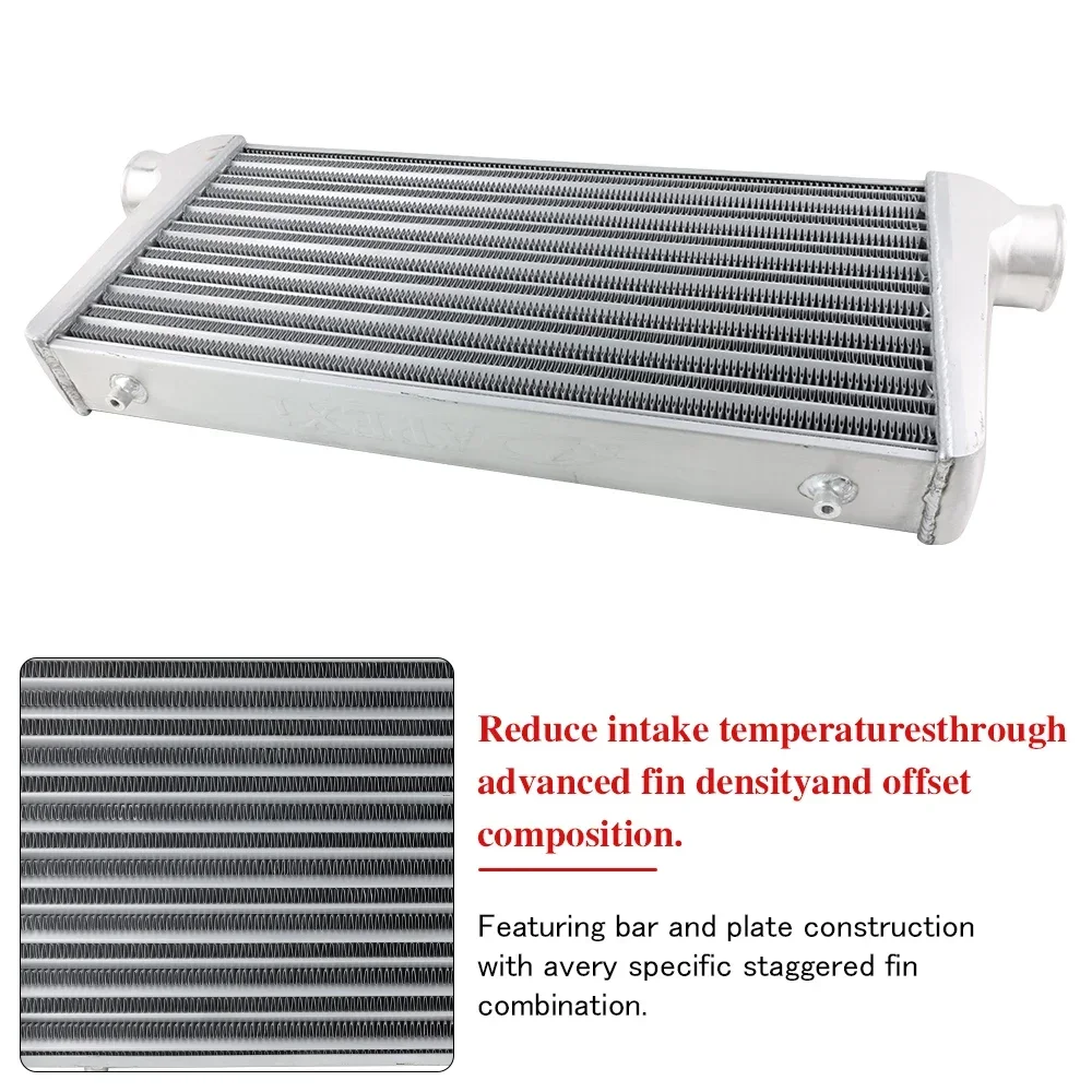Intercooler frontal universal 550 × 230 × 65 mm, bocas de 65 mm - imagen 5