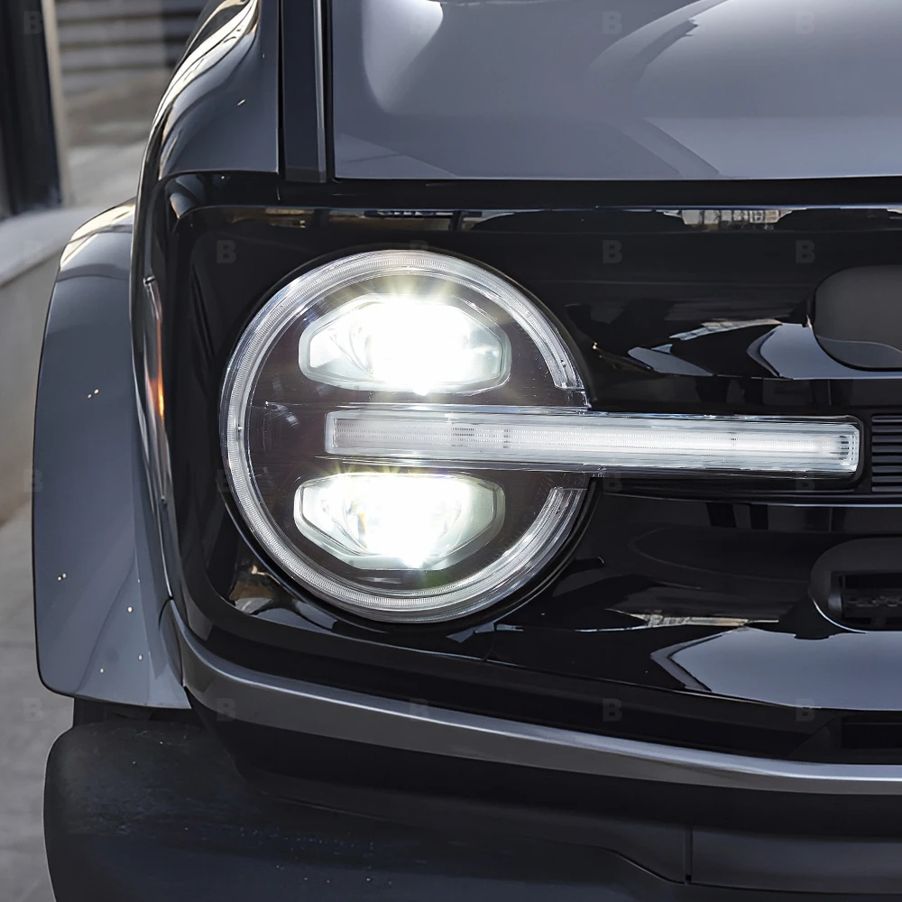 Faros delanteros LED proyector para Ford Bronco 2021-2024, conjunto - imagen 4