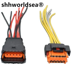 Shhworldsea 98788-1201 Conector de faros 10 pines Peugeot 407/408