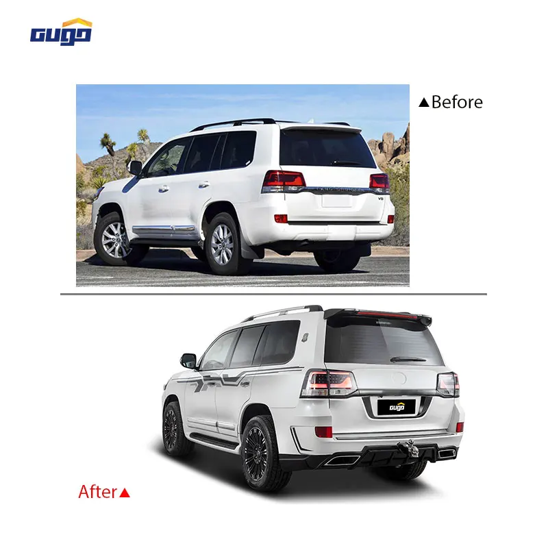 GUGO nueva condición para Land Cruiser 200 2008-2015 Kit de carrocería modificado LC200 E modelo guardabarros de parachoques delantero y trasero - imagen 3