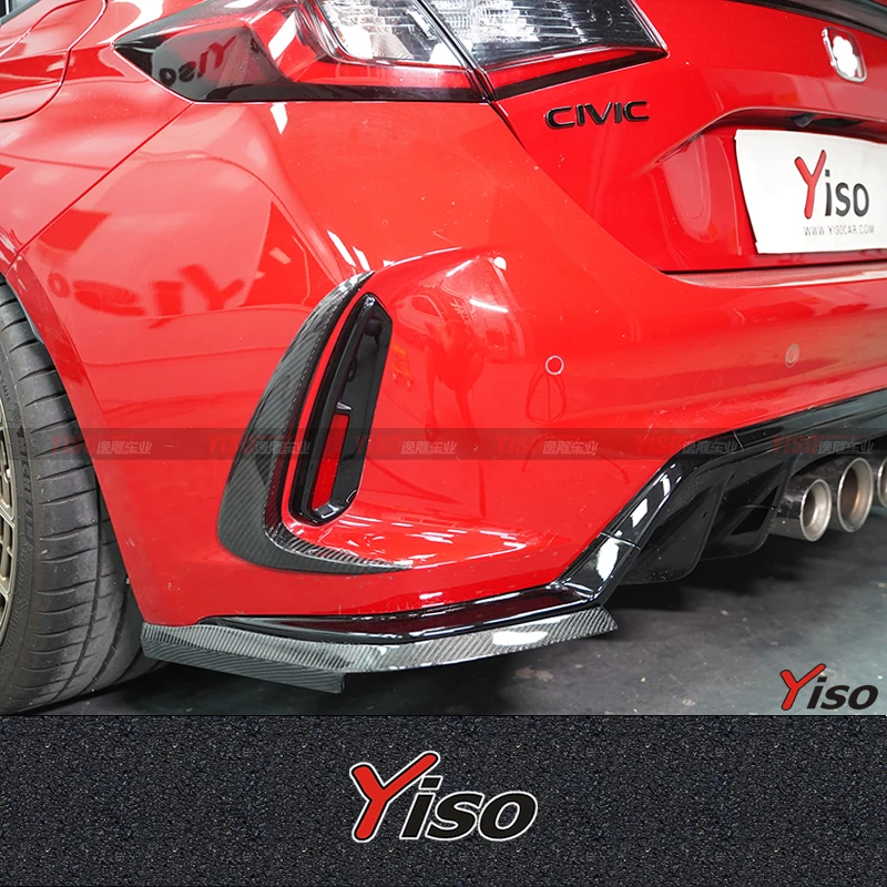 Difusor trasero de fibra de carbono Varis para Honda Civic Type R FL5