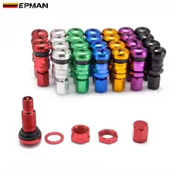 Válvula tubeless de aluminio universal con tapa para neumáticos – Racing y Street