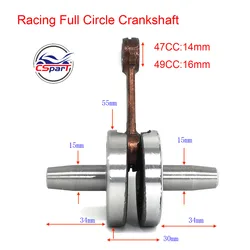 Eje cigüeñal completo de rendimiento para Pit Bike Mini Moto