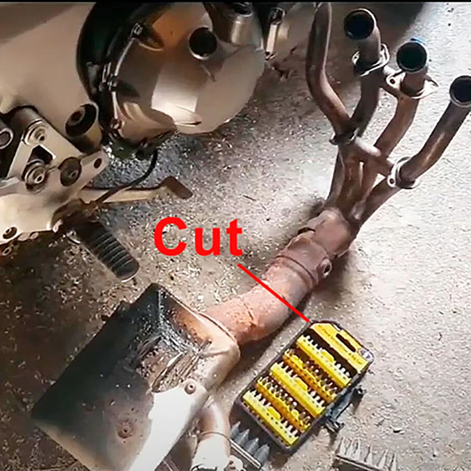 KLZ1000 silenciador de escape para Kawasaki Versys 1000 2012-2018 - imagen 3