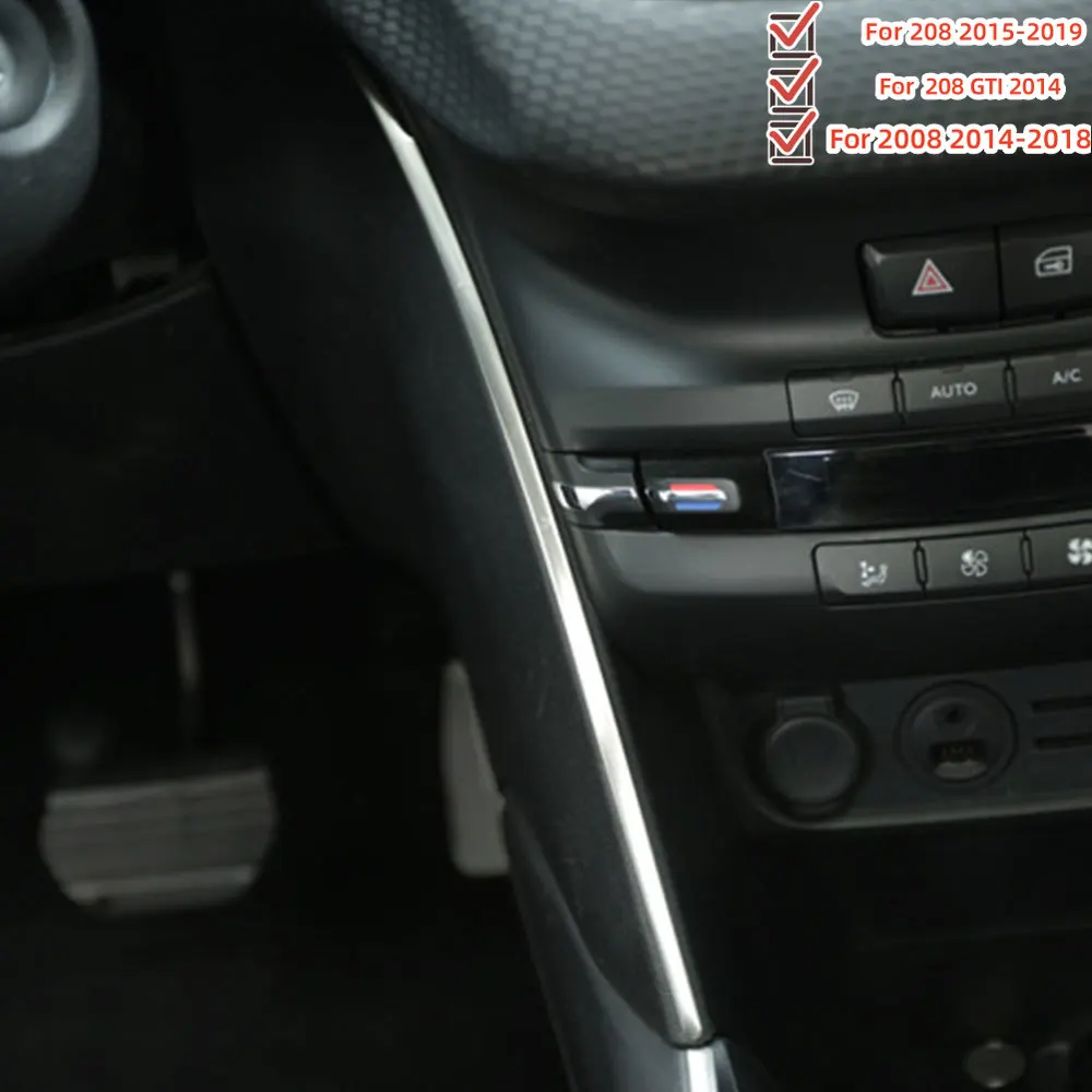 Embellecedores cambio marchas acero inox – Peugeot 2008 208 GTI - imagen 3
