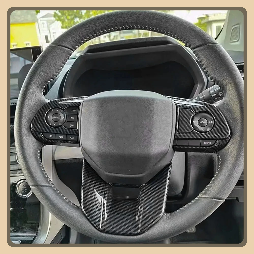 Botón volante ABS fibra carbono lentejuelas – Toyota Veloz 2022-2024 - imagen 4