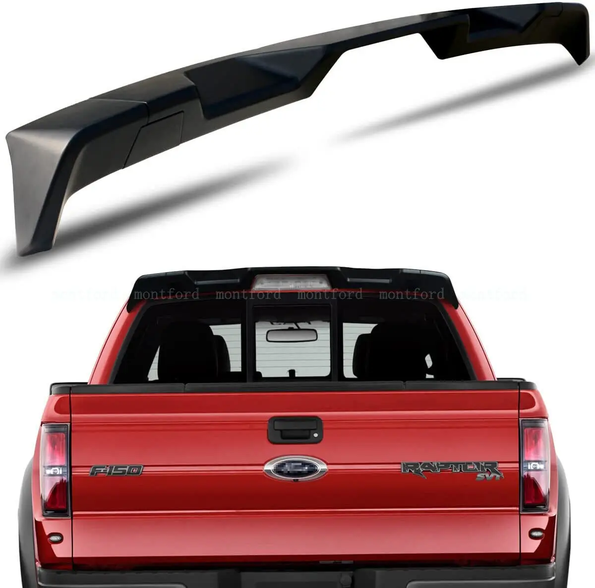 Alerón de techo trasero deportivo en ABS negro brillante – Ford F150 Raptor