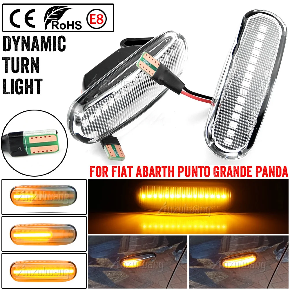 1612811180 Intermitentes LED dinámicos Fiat Punto, Panda y Stilo