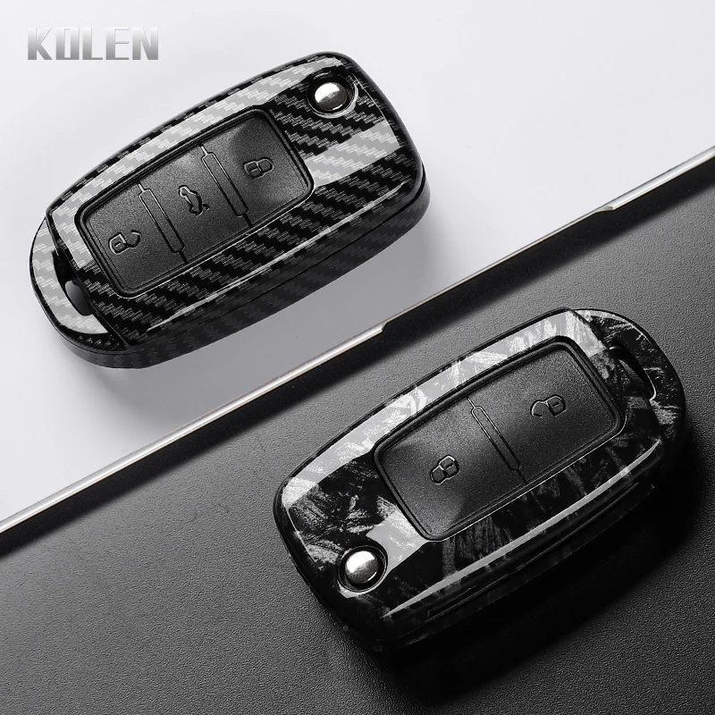 Funda llave coche VW efecto carbono ABS – Polo Golf Passat