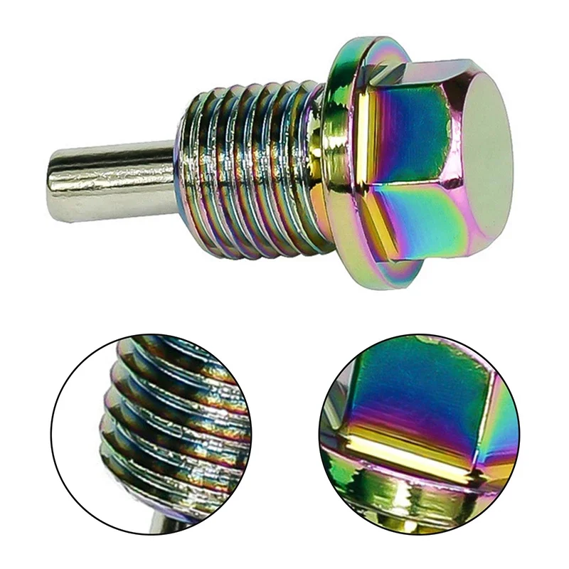 Tapón de drenaje de aceite magnético de aluminio Neo cromado - imagen 3