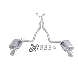Escape catback GFC de acero inoxidable con válvula – Cadillac CTS 3.0