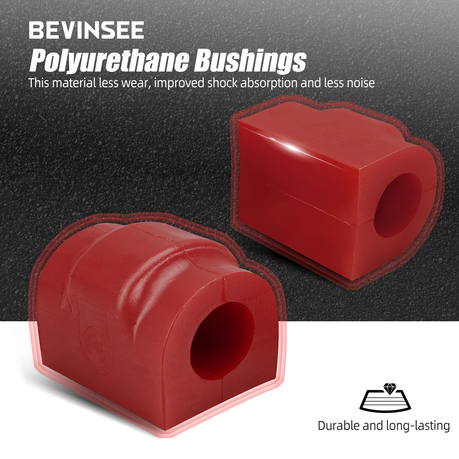 Barra estabilizadora trasera Poly 18 mm suspensión BMW E36 E46 Z4 E85 - imagen 2