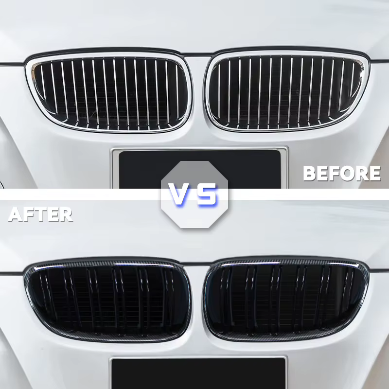 Rejillas de doble riñón negras BMW Serie 3 E92/E93 LCI - imagen 2