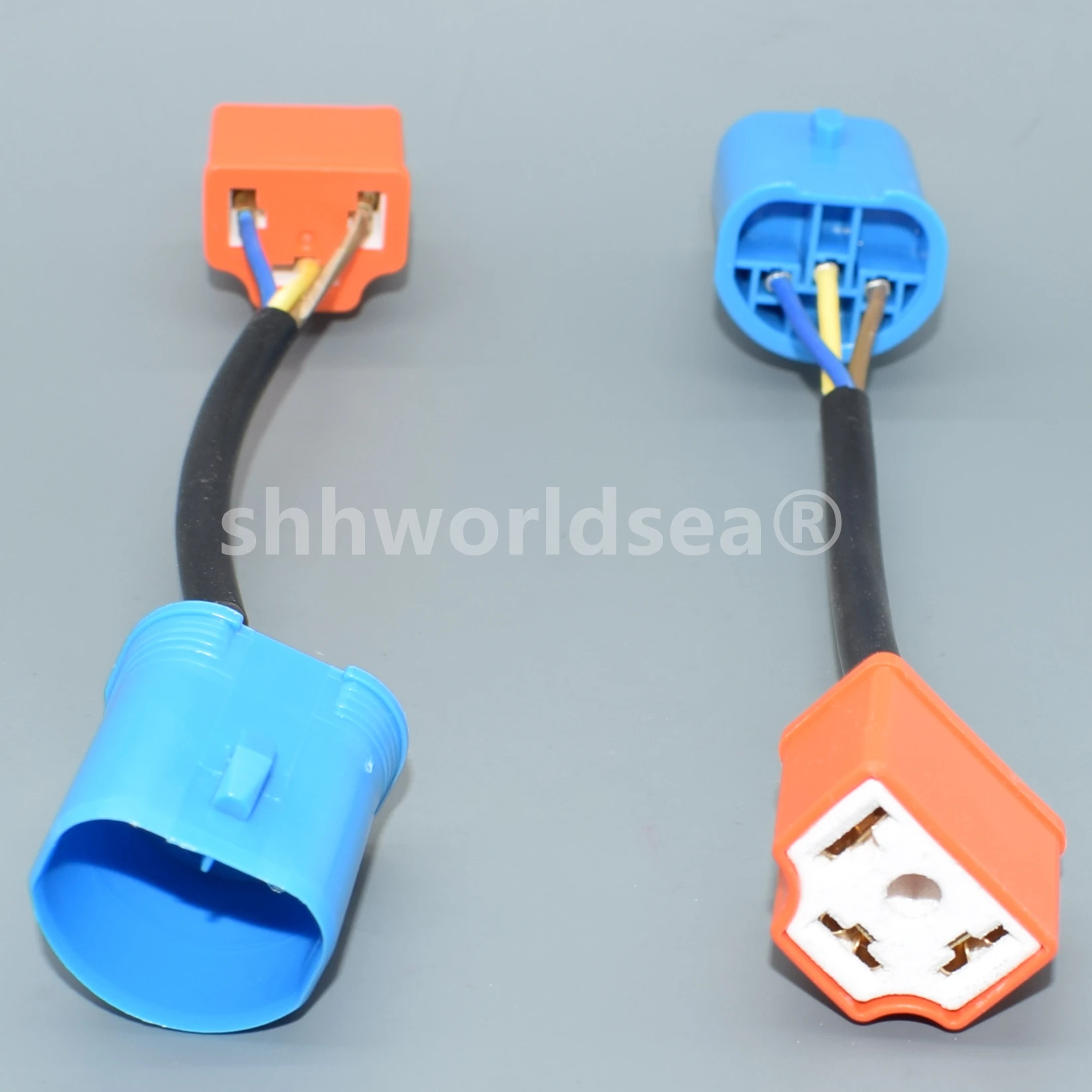 Shhworldsea Adaptador de faro 9004/9007 macho a H4 hembra - imagen 3
