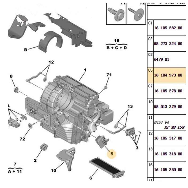 Resistencia ventilador climatizador 1610497380 – Peugeot 308 Citroën C4 - imagen 4