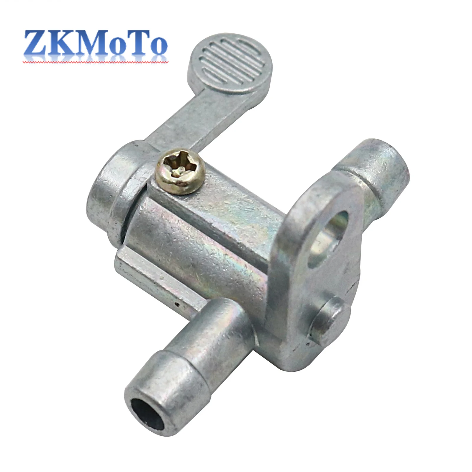 Grifo de gasolina plateado para motocicleta y ATV